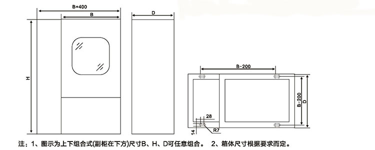 防爆正压柜外形